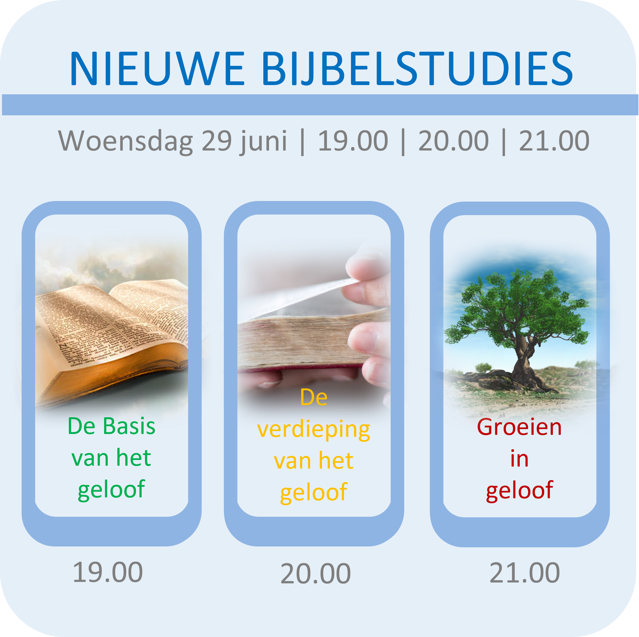 220611 – Nieuwe Bijbelstudies op woensdag